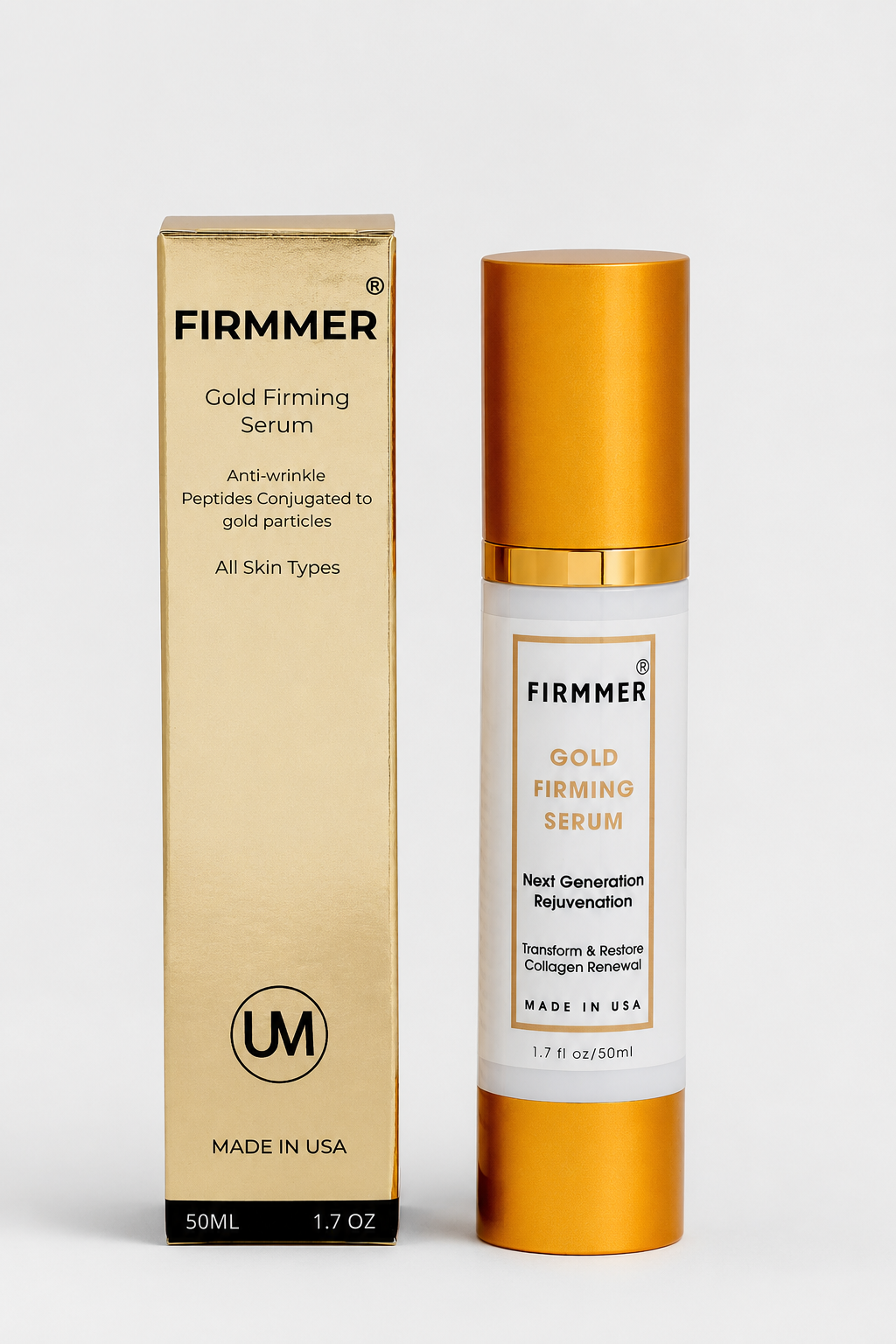 Authentic FIRMMER Gold Firming Serum bottle